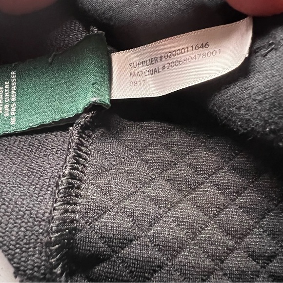 Lauren Ralph Lauren Womens Size Med Black Knit Zippered Quilted Cardigan Jacket - Picture 12 of 15